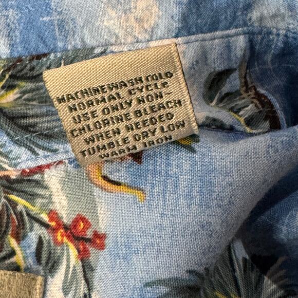 Batik Bay XX-Large Mens Hawaiian Shirt Button-Up Pocket Palm Trees Short Sleeve - Picture 5 of 5